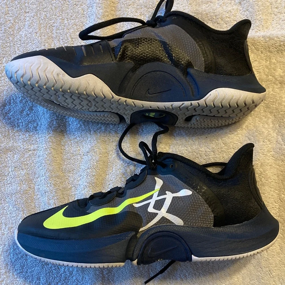 Nike Tennis Naomi Osaka Black and Neon Yellow Tennis Shoes - Picture 4 of 13